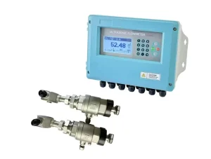 Wall Mounted Insertion Ultrasonic Flowmeter High Accuracy Liquid Flow Meter for Water Wastewater Oil 4 20mA RS485