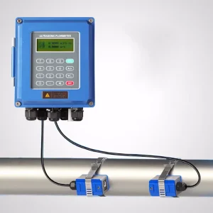 Wall Mounted Ultrasonic Flowmeter for Liquid with Flange Connection ABS Material High Accuracy OEM Customizable