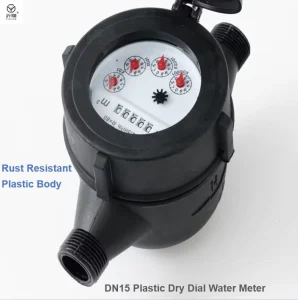 Water Flow Meter Multi Jet Mechanical Water Meter Nylon Body Water Meters Plastic Water Flow Meters OEM Available