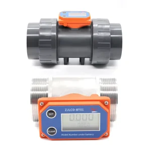 Water Flow Totalizer and Flow Rate Meter with Digital LCD Display SUS DN50 Liquid Water Flowmeter Sensor 60 1100LPM GAL M3 QTS