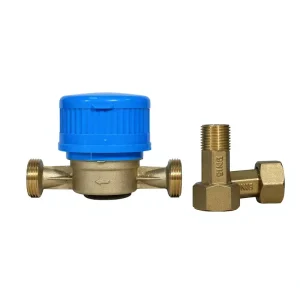 Water Meter Single Jet Mechanical DN15 R100 Cast Iron Body High Precision Cold Water Residential Liquid Flow Measuring OEM