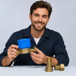 Water Meter Single Jet Mechanical DN15 R100 Cast Iron Body High Precision Residential Cold Water Flow Measuring Equipment OEM