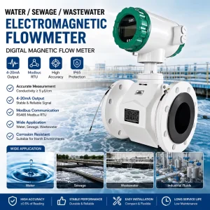 Water Sewage Wastewater Electromagnetic Flowmeter Digital Magnetic Flow Meter