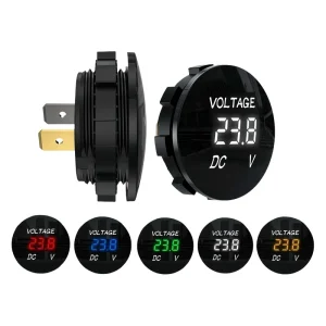Waterproof 12V LED Digital Voltmeter for Car Bus Marine Boat