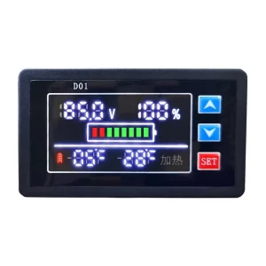 Waterproof Battery Capacity Indicator DC10 100V Lead Acid Lithium LiFePO4 Car Motorcycle Voltmeter Voltage Gauge Wire