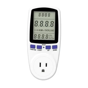 Wattsave Single Phase 120V 15A 1800W Max 0.1% Accuracy Household Plug Powered Power Measuring Instrument Smart LCD Energy