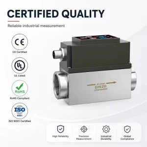 Wear Resistant Non Mechanical Vortex Flow Sensor Micro Vortex Flow Meter for Low Viscosity Liquid Pipeline