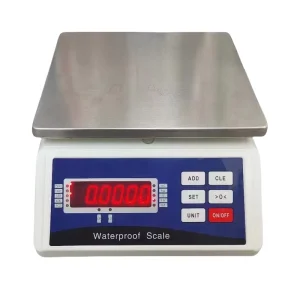 Weighing Waterproof Table Scale IP68 Waterproof Rating 304 Stainless Steel Material AC/DC Power Precision Seafood Scale