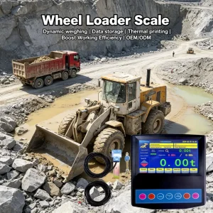 Wheel Loader Digital Weight Scale with Printer High Precision Oil Pressure Sensor for Stone Quarry Heavy Duty