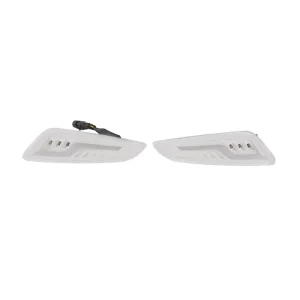 White Color LED Front Turn Signal Light Indicators with Chase Light for Vespa Scooter Sprint Primavera 150