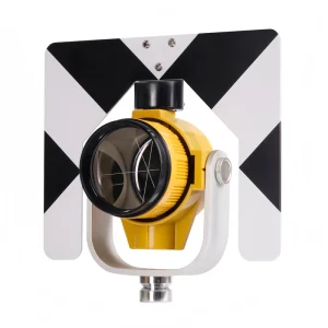 White Single Mini Prism Assembly ZHONGHUI ADS10 -30/0mm Constant <5" Accuracy for Surveying Total Station Measuring Instruments