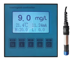 Whole Set Industrial Dissolved Oxygen DO Controller With Matching DO Sensor Auto Salinity Pressure Compensation OEM