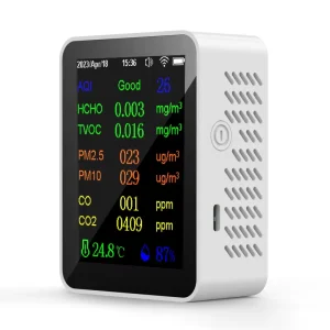 WiFi Portable Carbon Dioxide Concentration Meter 400 5000ppm Range for Indoor Air Quality Monitoring School Cafeterias CO2