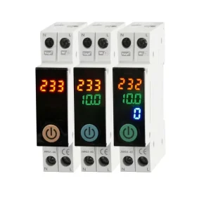WiFi SmartSwitch1P with Energy Meter Remote Control Circuit Breaker Via KWh Monitoring Measuring Under Voltage and Over current