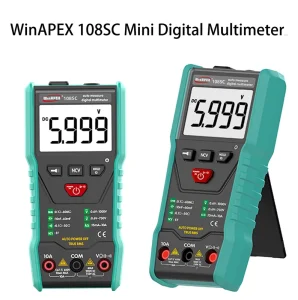 WinAPEX 108SC DM NCV True RMS Temperature Measure Voice Value Reporting 3 5/6 Counts Auto Range Pocket-Size Digital Multimeter
