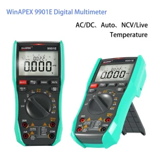 WinAPEX 9901E Multimeter Digital Auto Range AC DC NCV Temperature Multifunctional High Accuracy Digital Multimeter Professional