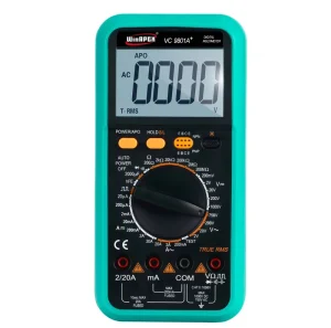 WinAPEX VC9801/02A High Precision Multimeter Digital Live Wire Square Wave AC DC Voltage Current True RMS Digital Multimeter