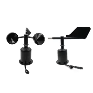 Wind Speed and Direction Sensor Three Cups Meteorological Site Tower Crane Mine 485 Polycarbon Type High Precision Anemometer