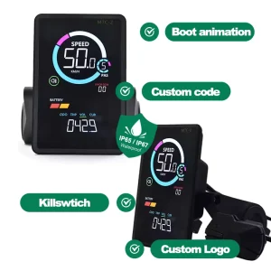 Wired Electric Bike Display Digital Bicycle Computer Battery Indicators Fault Reminder Speed Odometer Bike Accessories