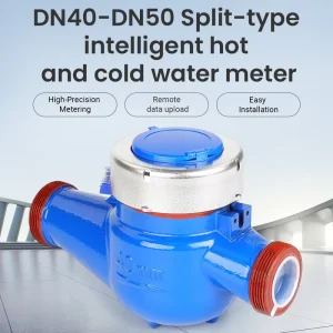 Wireless AMI Water Meter 1.5 Inch & 2 Inch NPT Cast Iron 4G Cellular Remote Monitoring