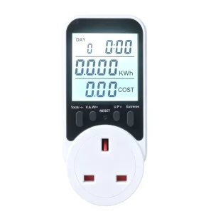 Wireless Single Phase Rechargeable Energy Monitor with 0 9999W Range and + 2% Accuracy Electronic Power Meter