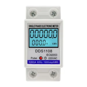 With Backlight KWH V a W Single Phase Wattmeter AC 230V 50 60Hz Multimeter Digital Electric Energy Power Meter