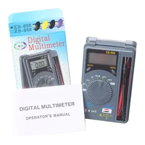 XB866 Mini Auto Range LCD Voltmeter Tester Tool AC DC Pocket Digital Multimeter Capacimetro Rlc Meter Test