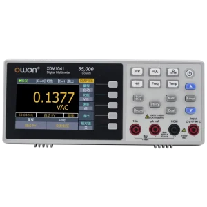 XDM1041 Bench Digital Multimeter 55000 Counts True RMS 3.5″ LCD Current Voltmeter Temperature Desktop Multimeters