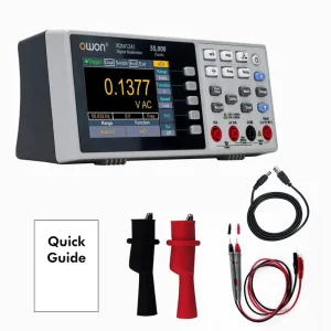 XDM1041 XDM1241 Bench Digital Multimeter 55000 Counts True RMS 3.5″ LCD Current Voltmeter Temperature Desktop Multimeters