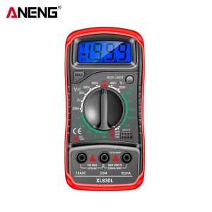 XL830L Digital Multimeter ESR Meter 4 Digit Automotive Electrical Tester Transistor Capacitance DMM Tool 600V AC DC 10A