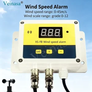 XS-FB Modbus Digital Anemometer Alarm Speed Measurement Sensor Instrument Small Size for Marine Use in Tower Cranes Ships Boats