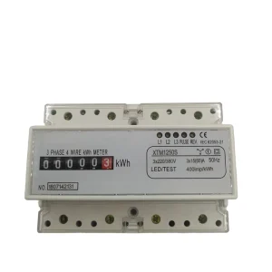 XTM1250S Series Three 4 Wire Energy Meter Analog KWH Meter 3*10(40)A 380V DIN Rail Type RS485 Communication Accuracy Class 1.0