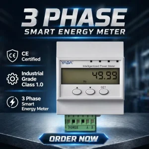 YADA Three Phase Smart Energy Meter for Solar PV Energy Storage System RS485 Modbus DIN Rail Power Monitoring Solution