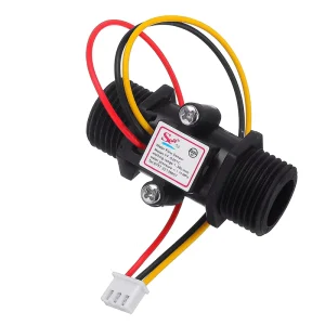 YF-S201C G1/2 Inch Water Flow Sensor Food Grade Switch Hall Effect Flowmeter Fluid Meter Counter 1-30L/min 5-15V Black