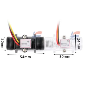 YF S201C Water Flow Sensor Turbine Flowmeter with 4 Pin Connection for Liquid Flow Measurement and Control