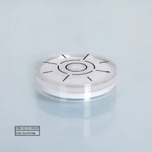 YJ CR3207 Universal Acrylic Circle Bubble Level Mount with High Precision Vials for Various Applications