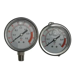YN100 Digital Stainless Steel Seismic Oil Water Pressure Gauge 0.1C Accuracy 40 70C Temperature Range 0 100BAR CE ROHS