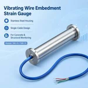 YNS 10 YNS 15 Vibrating Wire Strain Gauge for Concrete Structure Monitoring