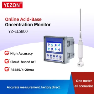 YZ EL5800 Online Acid Base Concentration Meter RS485 4 20mA High temp Corrosion proof with Temp Comp
