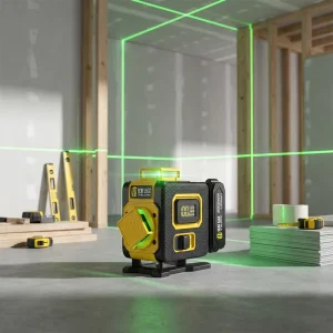 YaJin 4D 16 Lines Green Beam Laser Level Self Leveling High Precision 360 Horizontal Vertical Cross Line Laser Measuring Tools