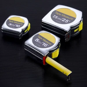 Yellow Retractable 5m 7.5m 10m Steel Tape Measure Ruler Metric Measurement Centimeter Gauge Tool