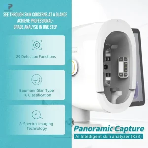 Z AI Smart 3D Skin Analyzer Machine 8 Spectrum HD Camera Imaging Facial Analysis Device Skin Care Machine Report Professional