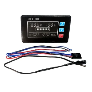 ZFX D01 LED Temperature Controller Battery Monitor 12V Battery Tester 48V Battery Tester Digital BatteryVoltmeter Power Detector