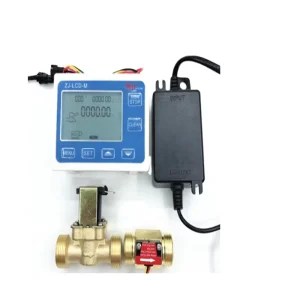 ZJ-LCD-M Water Liquid Flow Quantitative Control Meter LCD + G1/2 Flow Sensor Hlal a Turbina YF-B2 + Valve + Power Supply