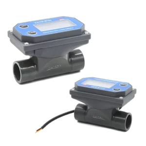 ZJPVC BT01 Displayer 20mm Farm Irrigation Water Counter Flow Meter 5-100LPM Output Pulse Paddle Wheel Turbine Digital Flowmeter