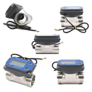 ZJSUS-BT01 5-24VDC Pulse Wired Digital Water Flow Meter DN15/20/25/32/50mm Electronic Hydraulic Flow Meter Paddle Wheel Turbine