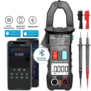 ZOYI ZT 5BQ Digital Multimeter Clamp Meter 6000 Count True RMS DC AC Voltage Tester AC Current Phone Tools