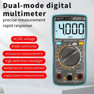 ZOYI ZT 82 High Precision Manual 4 Digit 3x/s Update Rate 4000 Count Digital Multimeter Current Voltage Resistance Temperature