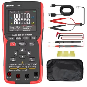 ZOYI ZT DQ02 Digital Handheld Bridge Tester High Precision LCR Internal Resistance Meter Electronic Measuring Instrument 0 10M