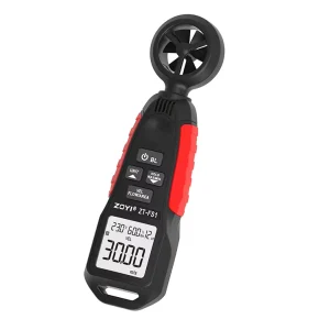 ZOYI ZT FS1 Digital Anemometer Handheld Wind Speed Meter Gauge Wind Chill Flow and Wind Moisture